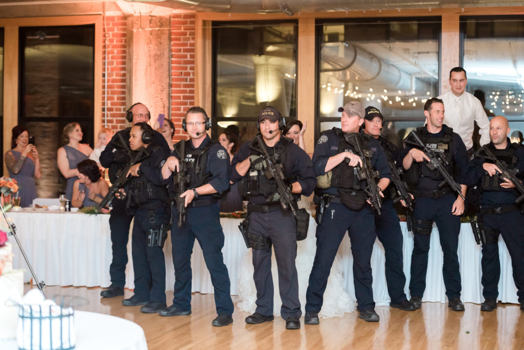 SWAT team shows up at wedding