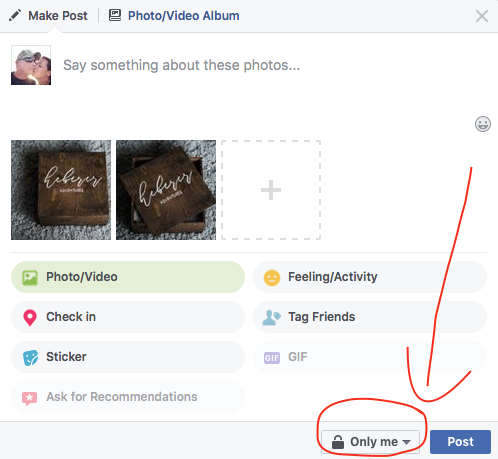 How to back up photos privately on Facebook